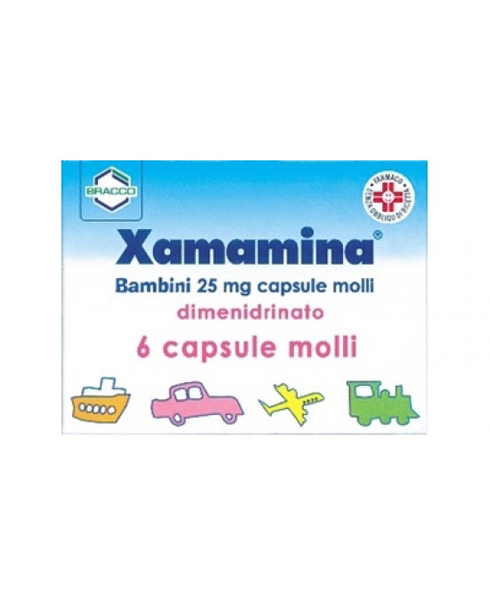 XAMAMINA MAL DI VIAGGIO*BB 6 cps molli 25 mg