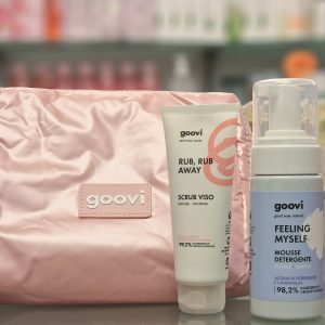 GOOVI BOX NATALE 2025 DETERSIONE 1 MOUSSE DETERGENTE 100 ML+ 1 SCRUB VISO 75 ML + 1 POCHETTE